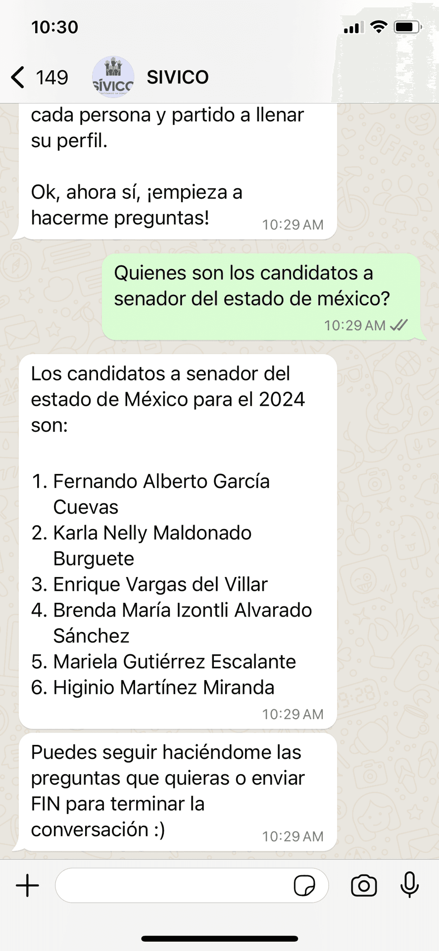 Empieza a hacer preguntas